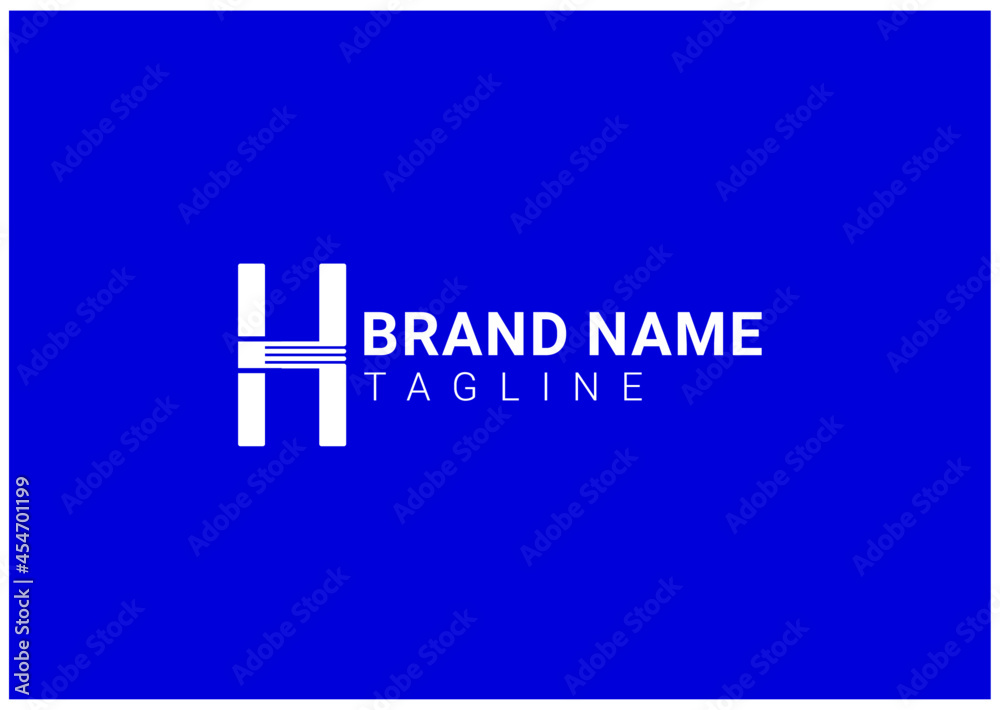 Obraz premium H letter logo and icon design template