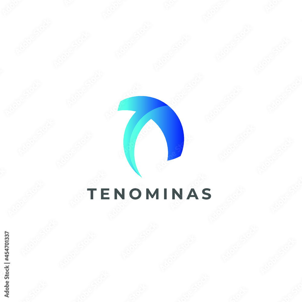 Vector abstract origami letter T logo template. Material design Vector abstract origami letter T logo template. Material design