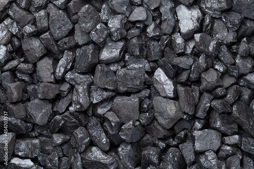 Black Coal Background Top View