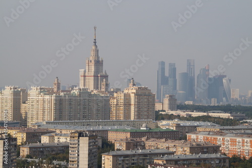Moscow  view of the roofs