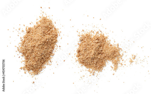 Ground Garlic Isolated On White Background