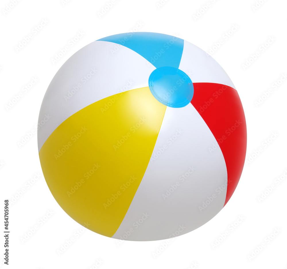 Obraz premium Beach ball on white