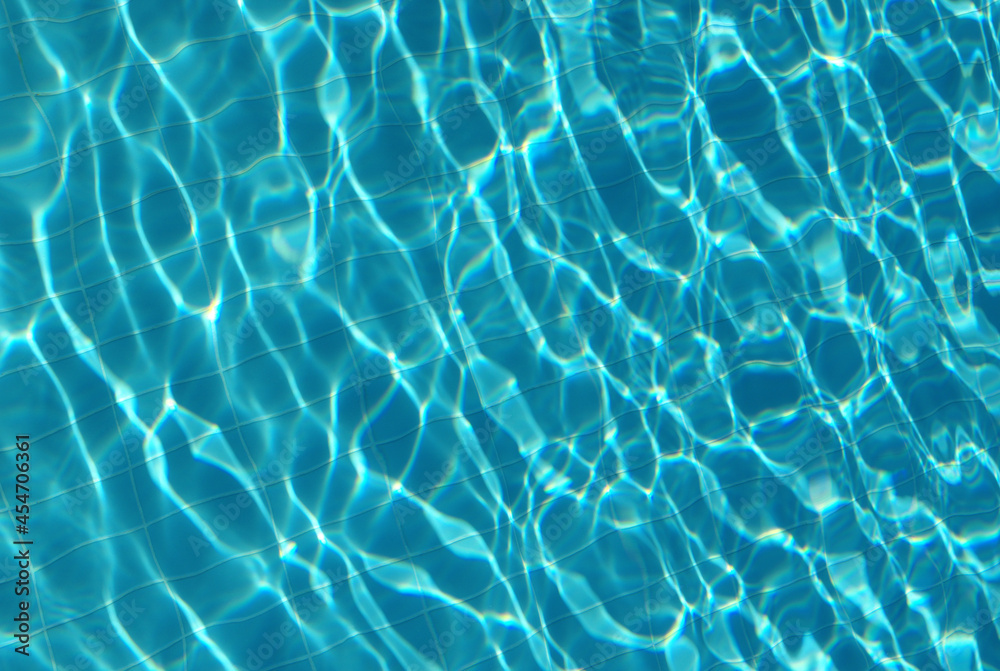 Surface of blue pool.