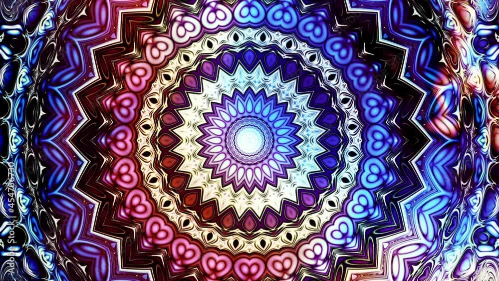 Ornate mandala loop background Ornate mandala loop background