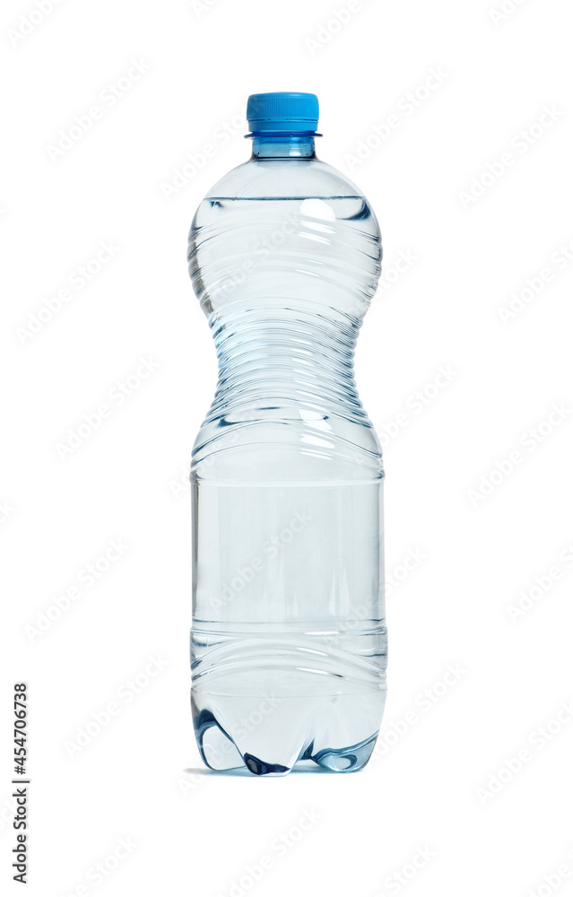 Plastic bottle of water isolated on white Plastic bottle of water isolated on white