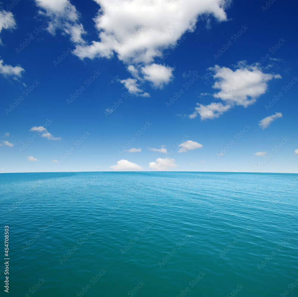 Blue sea water surface Blue sea water surface
