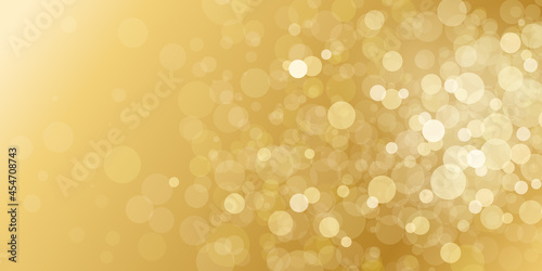 キラキラのボケの金色のクリスマス背景のベクターイラスト(抽象,アブストラクト)
