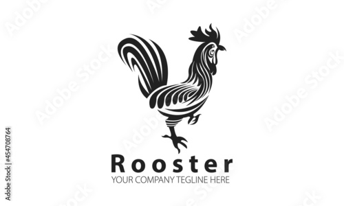 Rooster Animal Logo Design Template