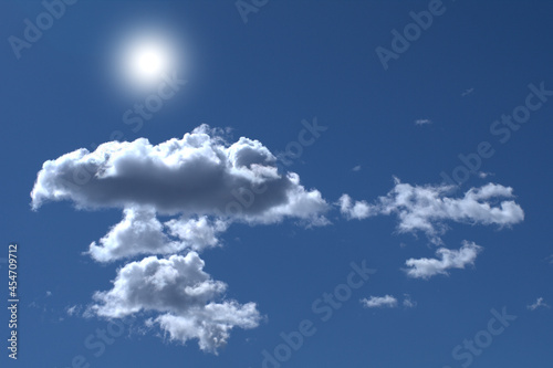 blue sky with clouds