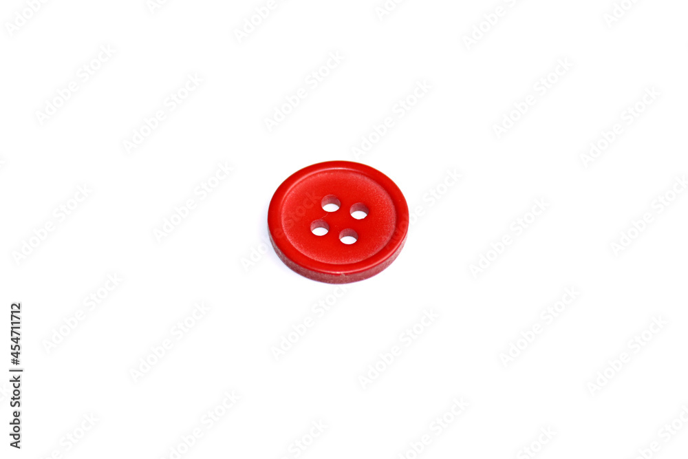 Red Shirt Button With isolated on White Background Red Shirt Button With isolated on White Background