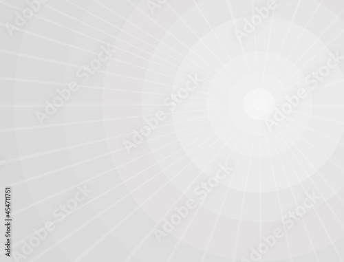 A white gradient background consisting of circles centered in the middle and emitting a glare of light 