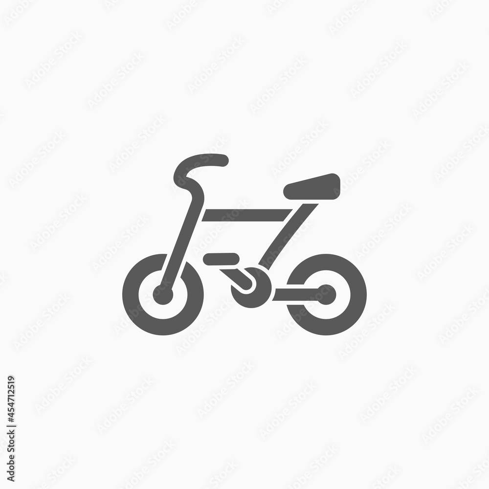 bicycle icon, vehicle vector, transport illustration