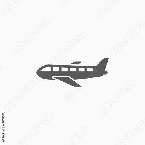 airplane icon, vehicle vector, transport illustration