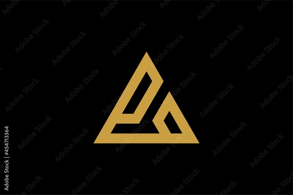 Mountain logo design vector. Triangle abstract illustration symbol. Letter AM outline sign. Gold adventure vector icon. Mountain logo design vector. Triangle abstract illustration symbol. Letter AM outline sign. Gold adventure vector icon.