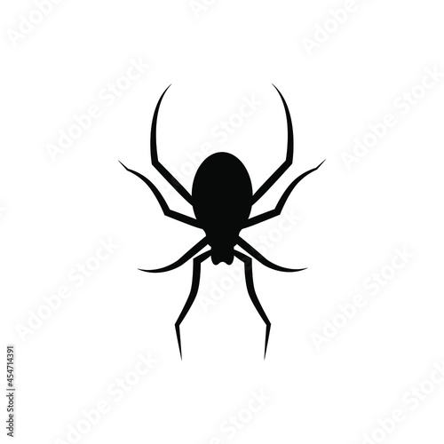Spider vector icon. halloween illustration sign. insect symbol. spiderweb logo. 