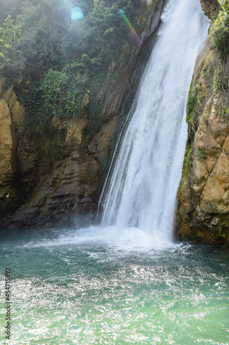 View of a waterfall of Kefrida  Bejaia  Algeria.