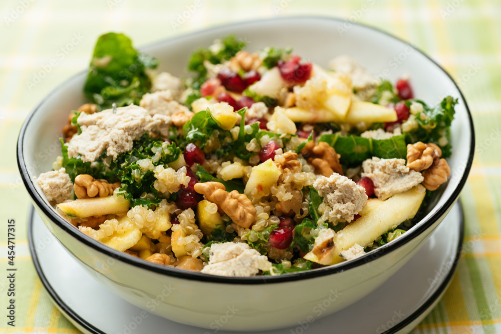 Kale Salad with Apples, Walnuts and Pomegranates Kale Salad with Apples, Walnuts and Pomegranates