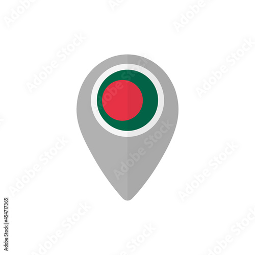 Free Download Map pin with the flag of Bangladesh. - GFXLoad