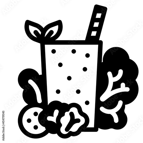 smoothie glyph icon