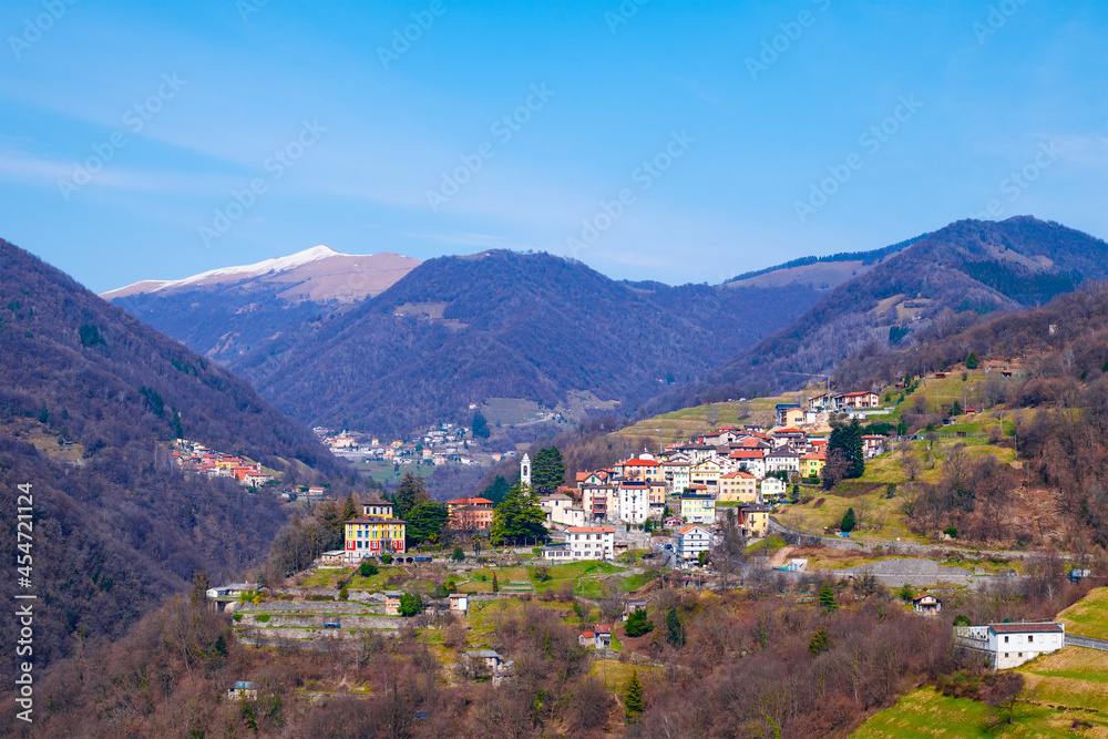 Village Bruzella in Ticino (Switzerland)