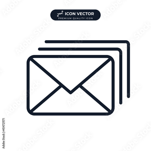 email icon symbol template for graphic and web design collection logo vector illustration