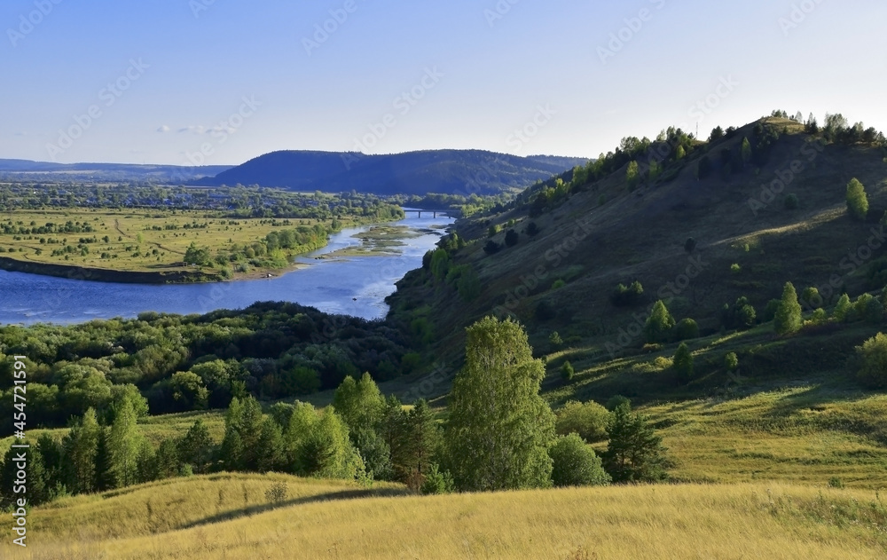 Ural river Sylva in Kishert district