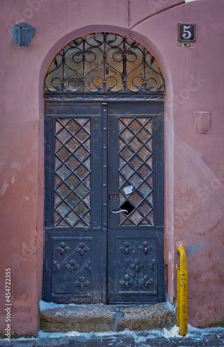 the doors of the city of old Lviv in Ukraine © Alexey