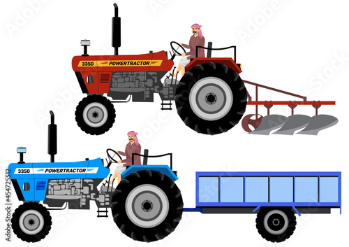 Illustration of Tractor Trolley concept