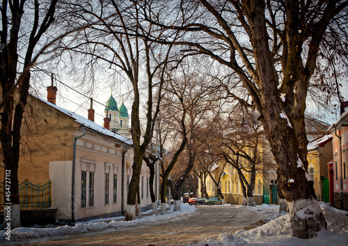 The city of Uzhgorod in Ukraine. Views, old town