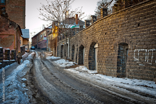 The city of Uzhgorod in Ukraine. Views, old town