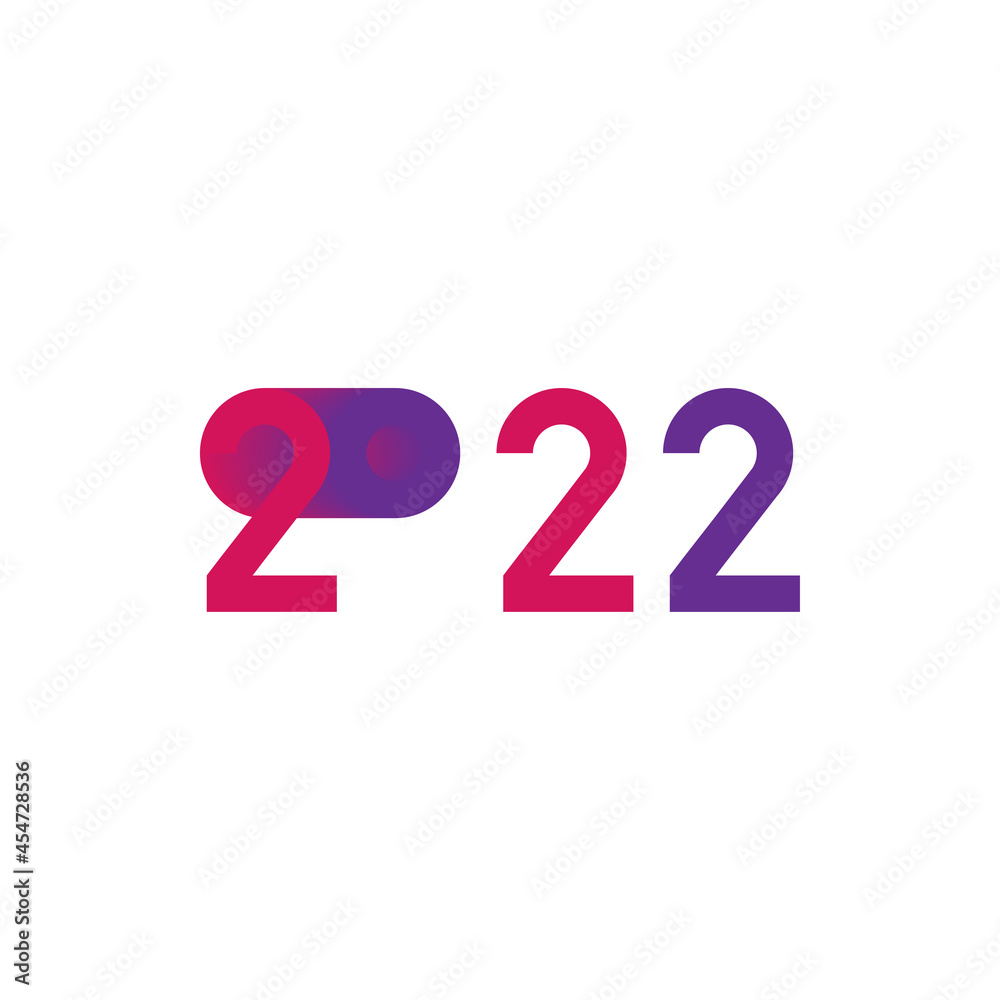 Original Inscription for new year 2022. Flat Vector Illustration EPS10. Original Inscription for new year 2022. Flat Vector Illustration EPS10.