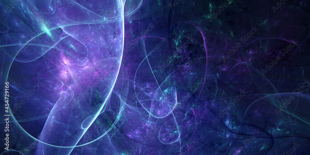 Abstract fractal art background in purple, blue and green, suggestive of weird space gas or alien plasma. Abstract fractal art background in purple, blue and green, suggestive of weird space gas or alien plasma.