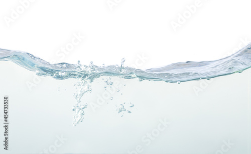 water wave abstract background isolated on white