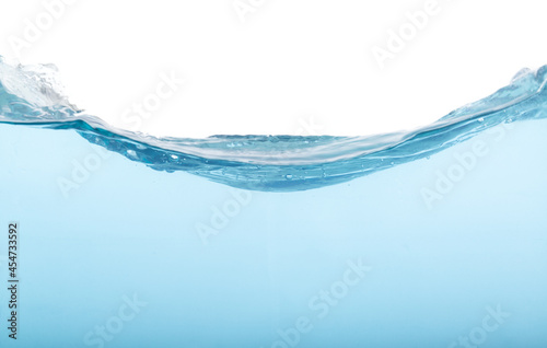 water wave abstract background isolated on white