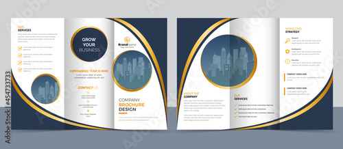 Creative corporate modern business trifold brochure template
