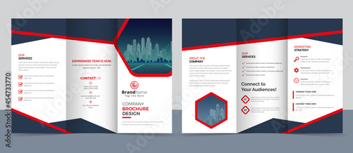 Creative corporate modern business trifold brochure template