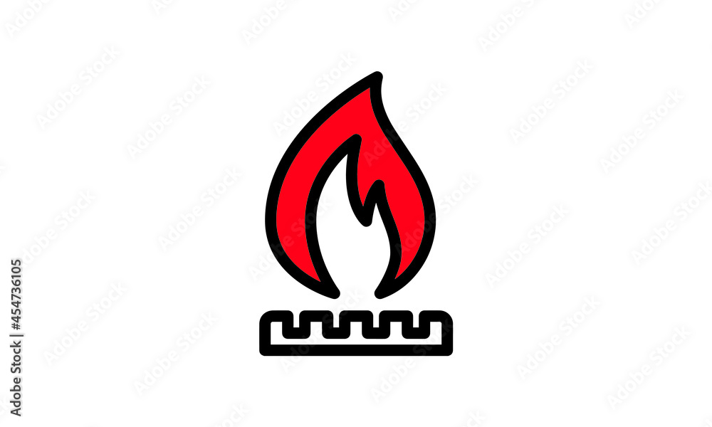 gas oli fuel icon vector with white background gas oli fuel icon vector with white background