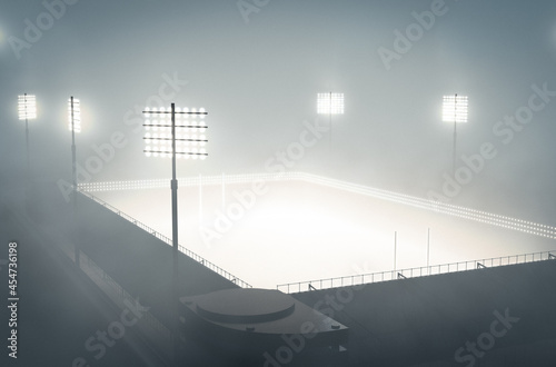 Rugby Stadium In The Mist