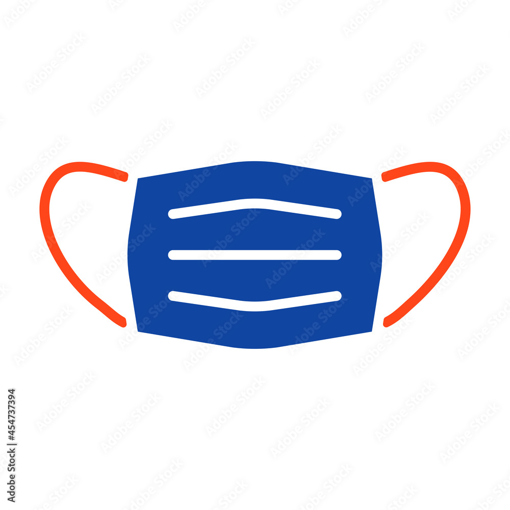 Medical mask vector glyph icon. Medical sign Medical mask vector glyph icon. Medical sign