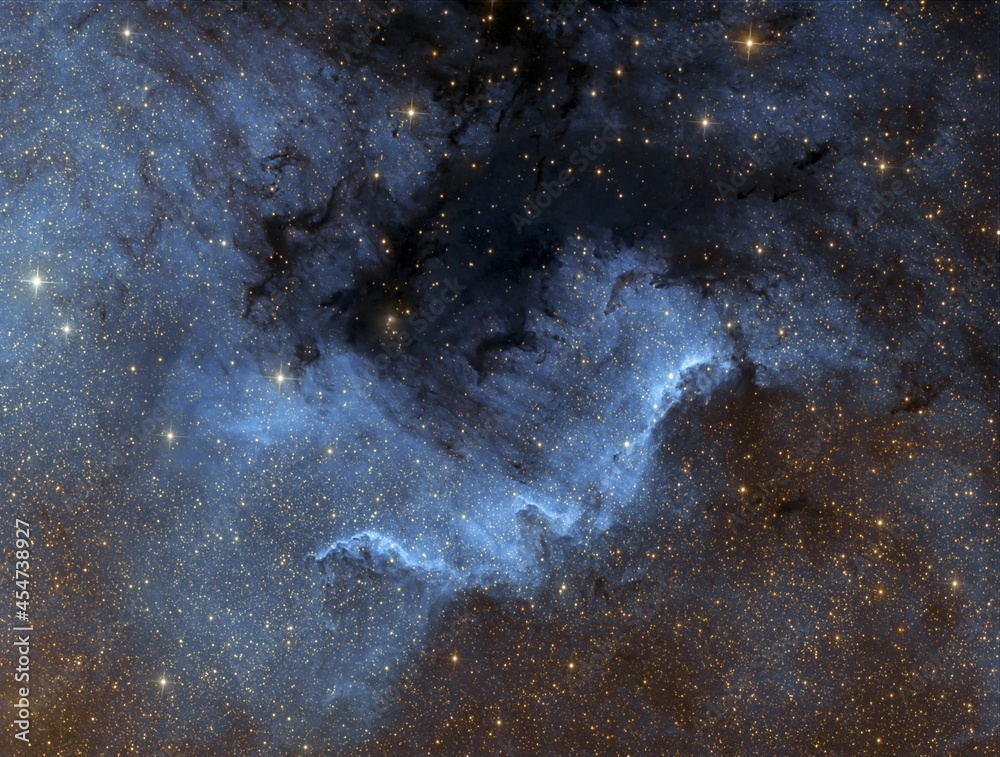 Fototapeta premium The North America nebula or NGC 7000 in Near Infrared / H-alpha