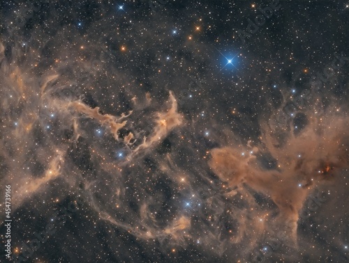 The dust nebulae of LBN 552 and LDN 1228 in the constellation Cepheus photo