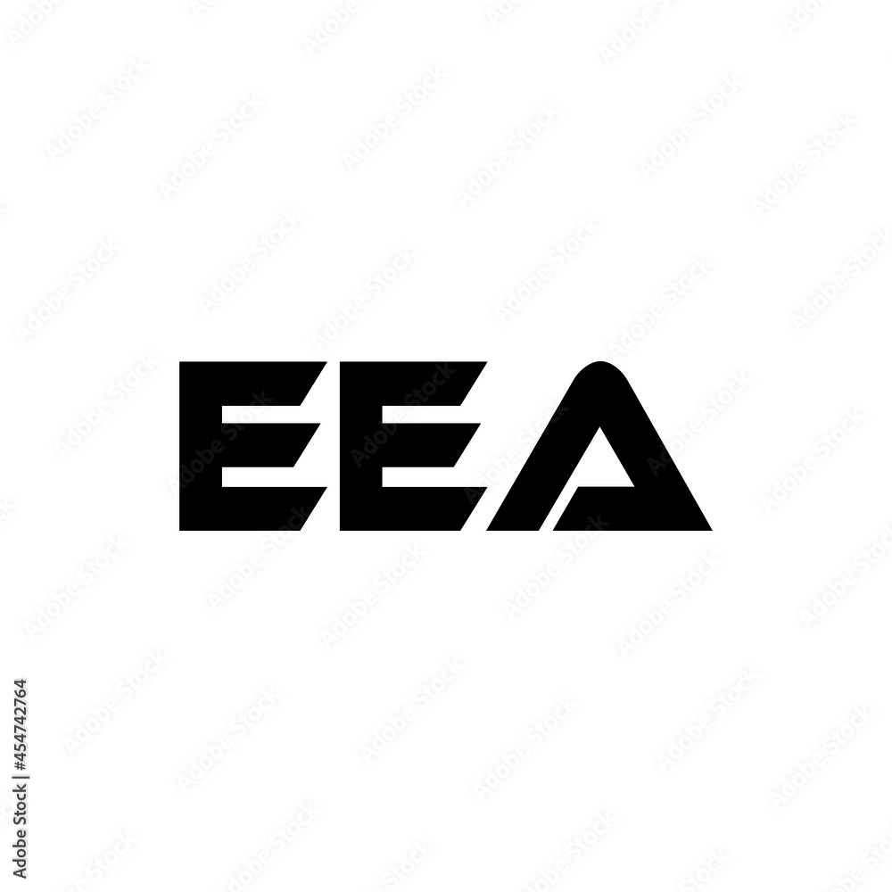 EEA letter logo design with white background in illustrator, vector logo modern alphabet font overlap style. calligraphy designs for logo, Poster, Invitation, etc.
