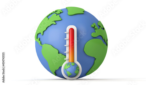 Premium Photo  Earth thermometer, global pandemic concept