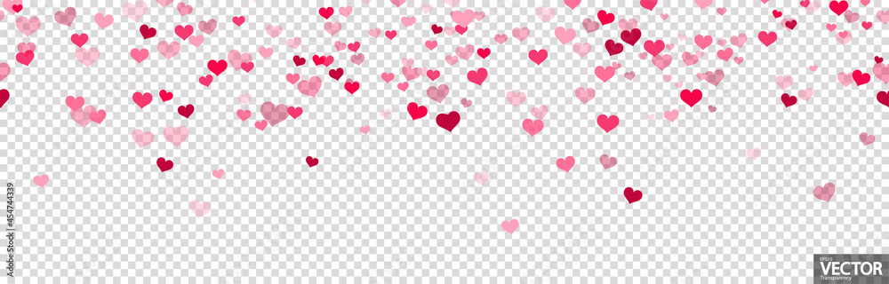 seamless confetti hearts background