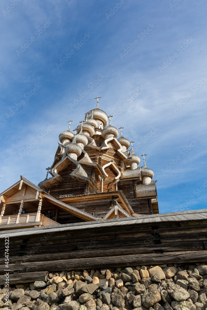 custom made wallpaper toronto digitalKIZHI, august, 2021Museum on Lake Onega wooden building of the Church of the intercessionof the Most Holy Theolokos