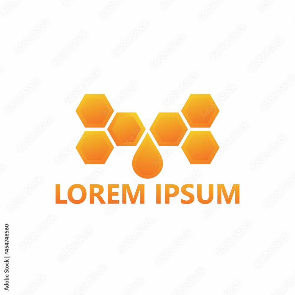 Honey drop logo template design vector illustration Honey drop logo template design vector illustration