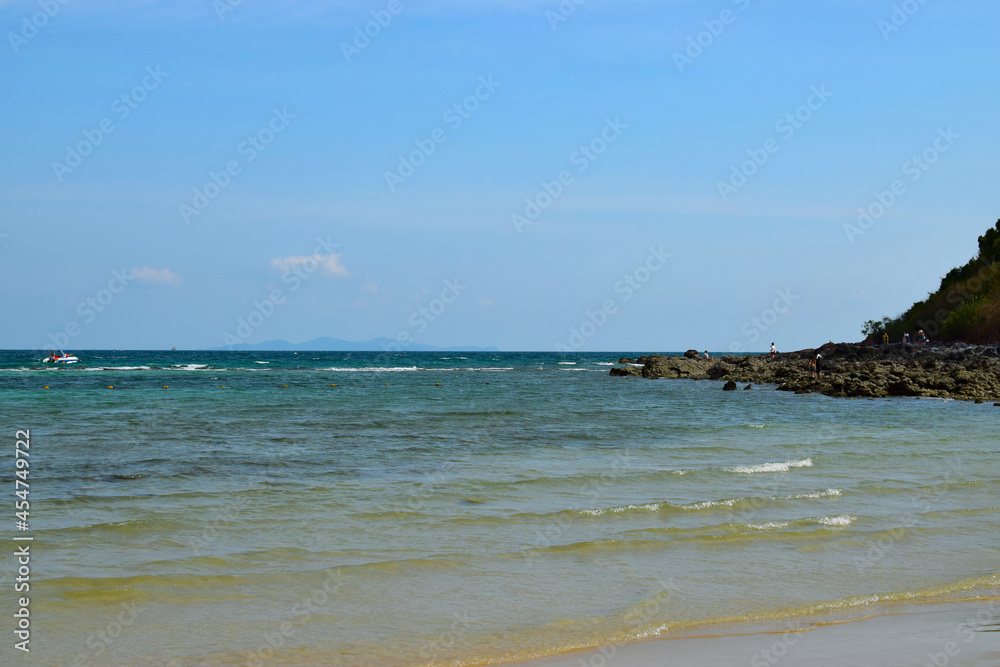 Sea view from the beach at Koh Larn, Thailand Sea view from the beach at Koh Larn, Thailand