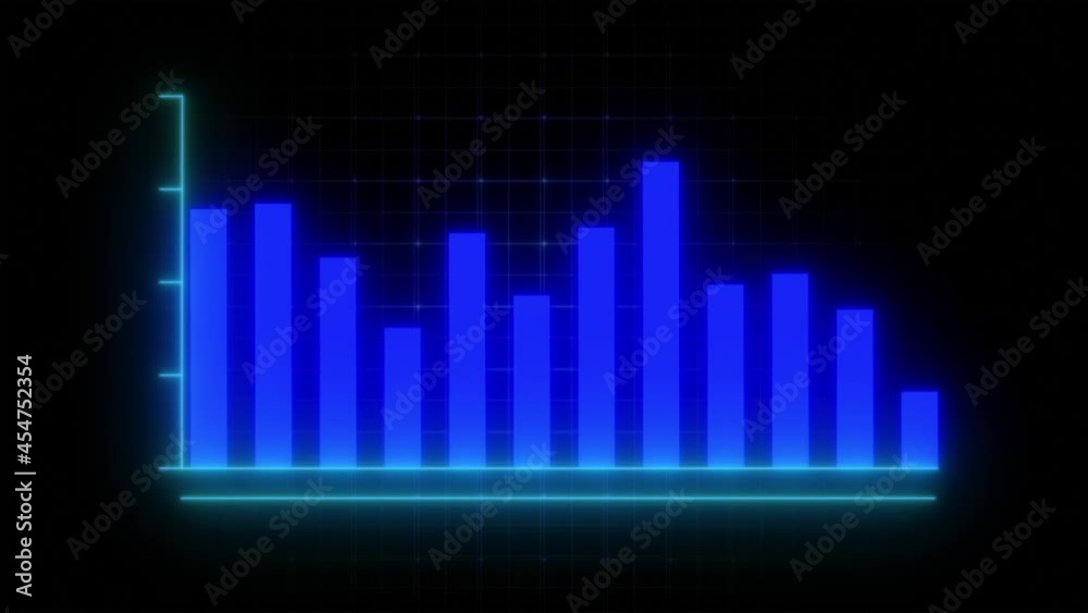 Beautiful animation of rising bar graph. ultra HD 4K Beautiful animation of rising bar graph. ultra HD 4K