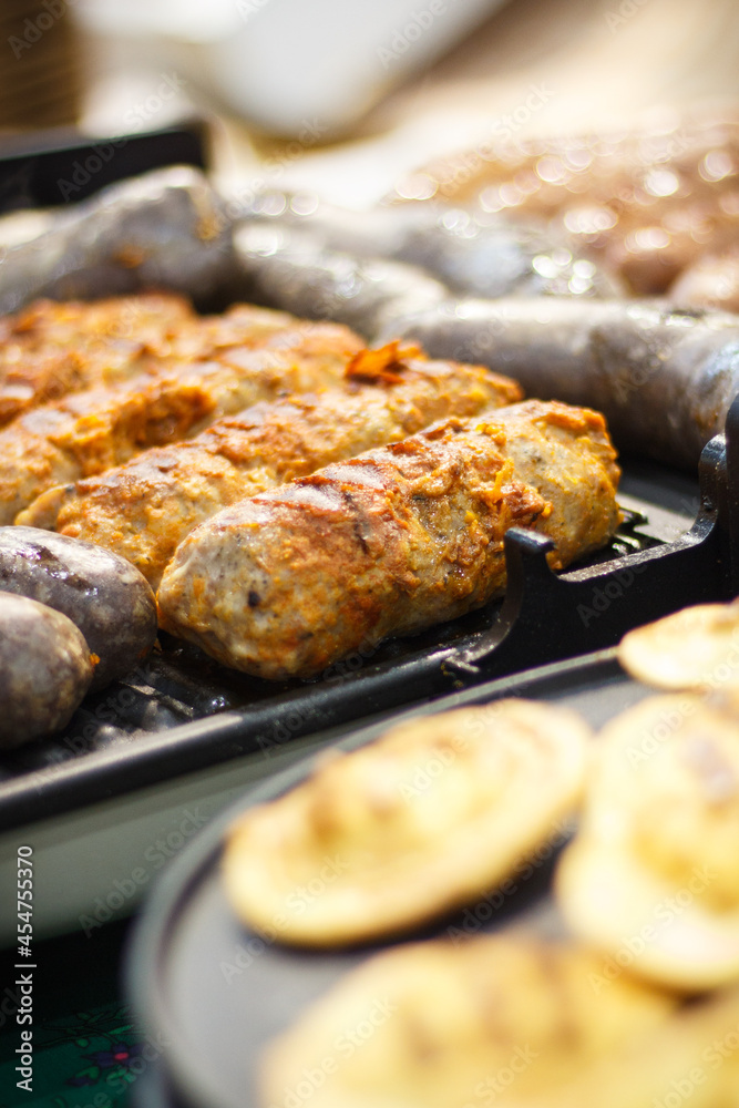 Grilled smoked sheep cheese. Traditional polish local food Grilled smoked sheep cheese. Traditional polish local food