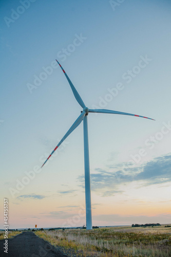 wind turbine on the horizon